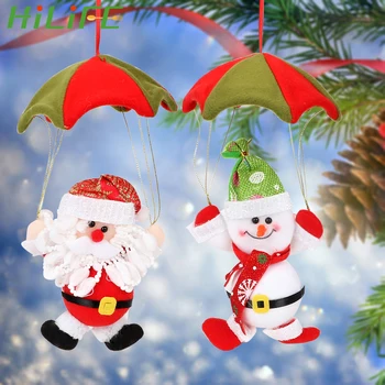 HILIFE Mos craciun Papusa Pom de Crăciun Agățat Ornament Consumabile Partid Parasuta om de Zăpadă de Crăciun Acasă Decoratiuni Tavan