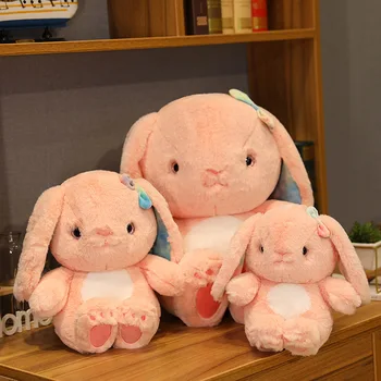Iepure Jucărie De Pluș Moale Bunny Animale Jucării De Pluș Drăguț Copil Fată Păpuși De Pluș Drăguț Bunny Anime Pluș Roz Alb Umplute Papusa