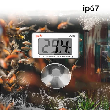 IP67 Acvariu Termometru Digital LCD Display rezistent la apa Cu ventuza Rezervor de Pește Temperatura Apei Pentru Animale de companie Ca Betta