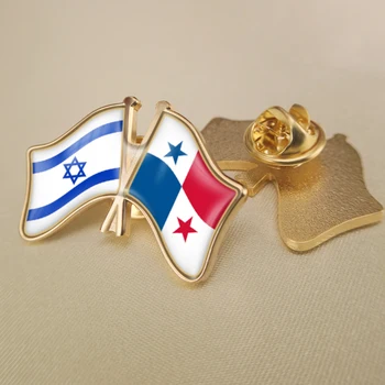 Israel și Panama Trecut Dublu Prietenie Steaguri insigne, Brosa Insigne