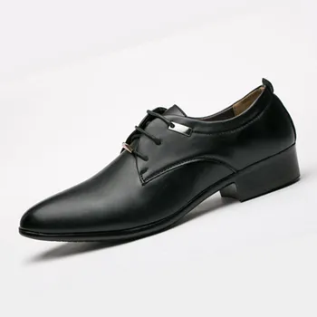 Italiană Negru Formale Pantofi Barbati Mocasini Rochie de Mireasa din Piele de Brevet Oxford pentru încăltăminte într-Hommes En Cuir Noi