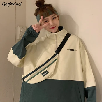 Jachete Femei Simplu Mozaic All-meci Moda Populare Confortabile Stil coreean Liber de Agrement Guler de Turn-down de Îmbrăcăminte de Primăvară