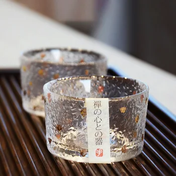 Japoneze Ciocan-print rezistent la Căldură Ins Vânt de Sticlă de Sticlă Mici Kung Fu Ceașcă de Ceai Phnom Penh Cupa Dragul Proprietar Degustare Ceașcă de Ceai