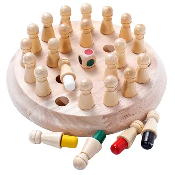Jucarii din lemn Creative Memorie de Șah de Protecție a Mediului Nu Burr Copii Jucarii Educative Jucarii Distractive de Crăciun Cadou de Ziua de nastere