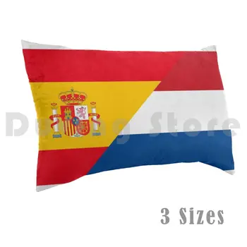 Jumătate olandeză Jumătate spaniolă Pernă Tipărite 50x75 Spania Olanda Olanda spaniolă Es Pavilion olandez Espa ? Ol Jumătate