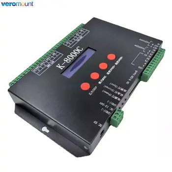 K-8000C (T-8000 Versiune Imbunatatita) Card SD LED Pixel Controller Offline 8192 Pixeli Controlate DC5~24V 8Ports SPI Semnal de Ieșire