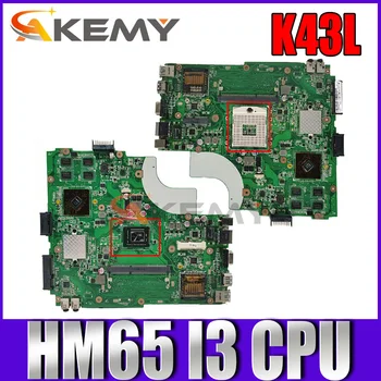 K43L Placa de baza HM65 pentru ASUS X44H X84H K84L K43L K43LY Original Laptop Placa de baza Placa de baza K43L REV 5.0 W/ I3 CPU