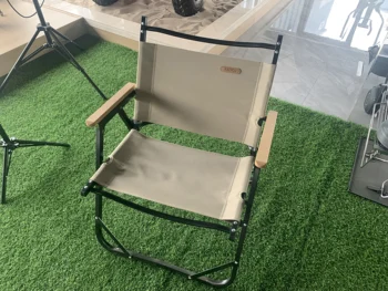 KAIYOJ Portabil în aer liber, scaun pliant din Lemn de cereale scaun în aer liber, scaun pliant Camping portabil pliant