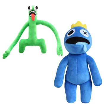 Kawaii Curcubeu Prietenii Albastru Jucării de Pluș Verde Monstru Peluches de Desene animate Anime Joc Moi Umplute Păpuși de Pluș pentru Baieti Cadouri pentru Copii