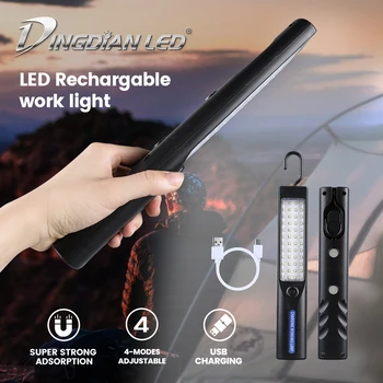 LED lumina de lucru bara de led-uri baterie magnetic puternic agățat de cârlig usb portabil reîncărcabilă led lumina de lucru pentru transport auto