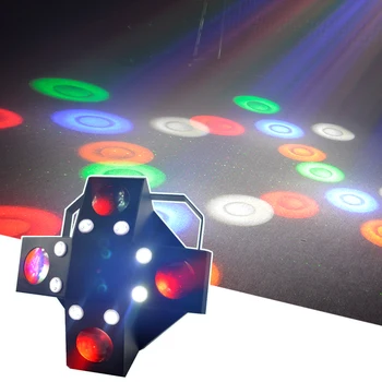 LED Sunet Activat Rotativ Disco Etapă Efect de Iluminare RGB Proiector de Lumini de Petrecere DJ Laser Petrecere de Vacanță de Crăciun Bar de Lumina