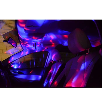 LED-uri auto USB mediului lumina DJ RGB mini colorat de muzică ușoară pentru Chrysler 300c 300 sebring pt cruiser oraș țară