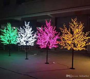 LED-uri Lumina de Crăciun Copac Floare de Cires, Lumina 960pcs Led-uri 6ft/1,8 M Înălțime 110VAC/220VAC Impermeabil Utilizare în aer liber Picătură de Transport maritim