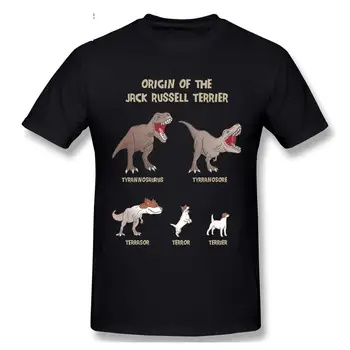 LIDUS Originea Jack Russell Terrier Evoluția Istorie Meme Cămașă cu Mânecă Scurtă Tricou de Moda Bumbac T-shirt, Tee Shirts