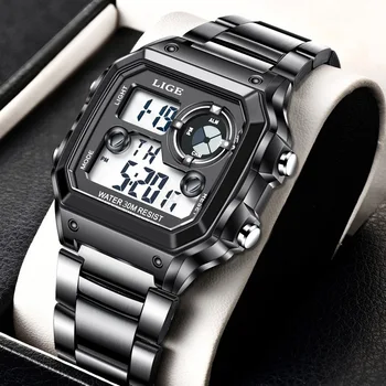LIGE Bărbați Ceas Digital Șoc Militare Ceas Sport Fashion Electronice Impermeabil Ceas de mana Barbati Relogio Masculino Renumitul Brand