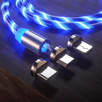 Magnetic Gamer LED Cablu de Telefon Mobil pentru LED-uri COMPLET Comprimat Smartphone Cu 1 Metru Magnet