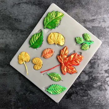 Mai Multe Tipuri De Frunze În Formă De Cookie-Cutter Tort Fondant Bakeware Decorarea Instrument De Ciocolata Mucegai