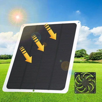 Mai nou Alimentat cu energie Solară cu efect de Seră Fan Kit de uz Casnic, Mini-Aparate de Evacuare Solare Fanii se Potrivesc cu efect De Seră RV Masina de Companie Casa
