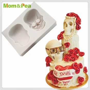 Mama&Mazare MPA1720 Capul Oaselor Mucegai Silicon Pasta de Zahar 3D Fondant Cake Decoration