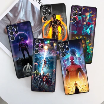 Marvel Avengers Iron Man Caz de Telefon Pentru Samsung Galaxy S22 S21 S20 Ultra FE 5G S22 S10 10E S9 Plus Funda Înapoi