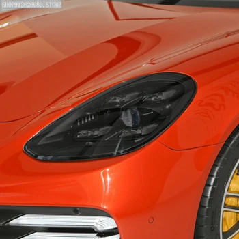 Masina Faruri Folie de Protectie Negru Afumat Tentă Folie de Vinil Transparent TPU Autocolant Pentru Porsche Panamera 971 2017 2018 2019 2020