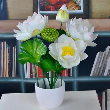 Mini Artificiale Crin De Apă De Simulare Latex Bonsai Lotus Acasă Nunta Hotel Decorative De Flori False