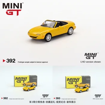 MINI GT 1:64 Mazda Miata MX-5 NA Eunos Roadster turnat din aliaj model de masina jucarii cadou ornamente