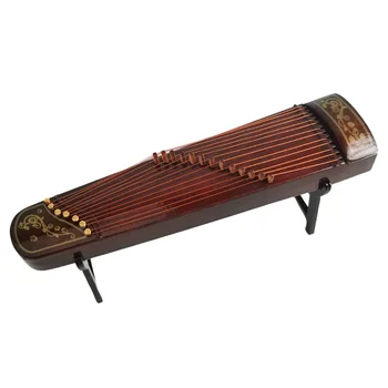 Mini Guzheng Retro Simulare Instrument Muzical 1:12 Casă De Păpuși În Miniatură Ornamente Model De Amenajare A Teritoriului Decoratiuni Artizanat