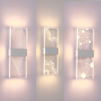 Minimalismul Modern, LED Lampă de Perete Tricolor Aluminiu+Acril Iluminat Interior Acasă Decor Camera de zi Dormitor Culoar, Coridor Pridvor