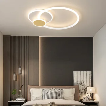 Minimalist Modern, dormitor lampa LED lampă de plafon personalitate creatoare acasă cald rotunda neregulata cameră lampă de studiu