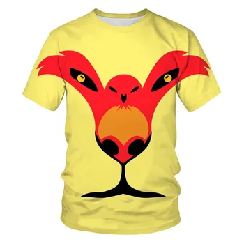 Misto Desene animate de Animale față de Leu pentru bărbați T-shirt ca pasăre sau leu 3D printe vrac moda Tigru casual Harajuku supradimensionat tricou