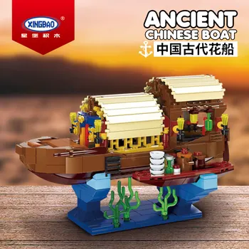 MOC Creative Model 18010 18011 18012 18013 Antic Chinez Barca Blocuri de Asamblare Cărămizi Jucării Educație Craciun Cadouri