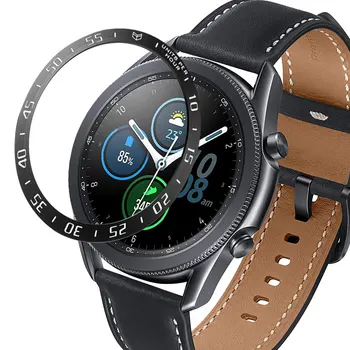 Moda Scară Bezel Inel Pentru Samsung Galaxy Watch 3 45mm Anti-zero Adeziv Capac Protector Ceas Bezel Inel Accesorii