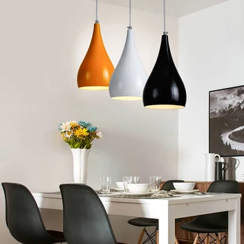 Modei moderne pandantiv cu led-uri de lumină de Aluminiu agățat lampă cameră pentru sala de mese Bucatarie Restaurant Renovare Abajur AC85-265V