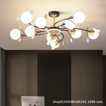 Moderne De Lux Cristal Candelabru Led Pentru Living, Sufragerie, Bucătărie, Dormitor Interior Plafon Lampă De Pandantiv Minge De Sticlă Lumină