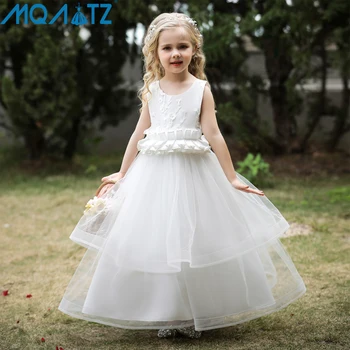 MQATZ 4 14 Ani Copii Princess Birthday Party Alb de Nunta de domnisoare de Onoare Fusta Rochie de Vara Rochie Lunga Fete pentru Copii Haine