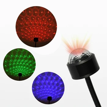 Multicolor Roșu Mini LED-uri Auto Acoperiș de Stele Lumina de Noapte Proiector Atmosfera etapă Lampa USB Lampa Decorativa Reglabil Masina