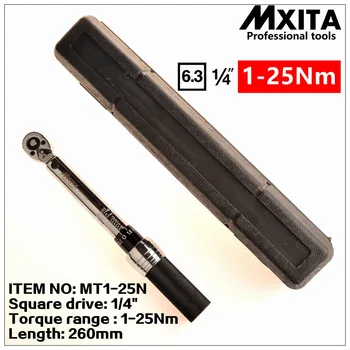 MXITA 1/4 inch 1-25Nm Reglabil cheie dinamometrică de biciclete biciclete instrumente de reparare de biciclete cheie de piulițe scule de mână