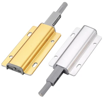 Myhomera 2 buc Aluminiu Împinge pentru a Deschide Amortizor Magnetic Cabinet Prinde Usa Automata Dop Atinge Tampon de Bucătărie Sertar Trage