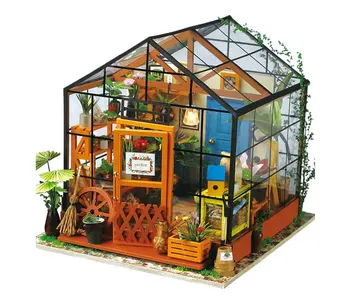mylb DIY Casa Papusa in Miniatura casă de Păpuși, Cu Mobilier din Lemn, Casa de Jucării Pentru Copiii lui Kathy Flori de Casa