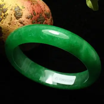 Natural Certificat Verde Smarald Jadeit Jad Brățară Brățară Handmade