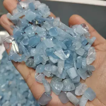 Naturale Acvamarin Cristal chips cristal de Pietriș Energia Reiki de Vindecare