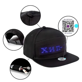 New Sosire Bluetooth cu LED-uri Semn Șapcă de Baseball Street Dance Party Drumeții de Noapte de Funcționare Pescuit Capac