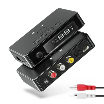 NFC Bluetooth 5.0 Transmițător Receptor FM Stereo AUX 3.5 Mm Jack RCA Optic Wireless Handsfree Apel Audio Adaptor TV