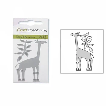 Noi 2021 Girafa Frunze DIY Meșteșug Tăiere a Metalelor, Matrițe, pentru Scrapbooking Hârtie și Card de Animal de a Face Decor în Relief Mucegai Timbre