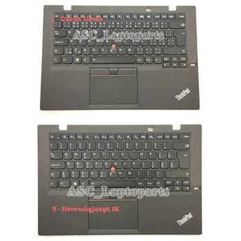 Noi cehă slovacă čeština slovenčina Tastatură pentru LENOVO Thinkpad X1 Carbon 3 2015 și zona de Sprijin pentru mâini Capacul superior Caz & Touchpad , Negru