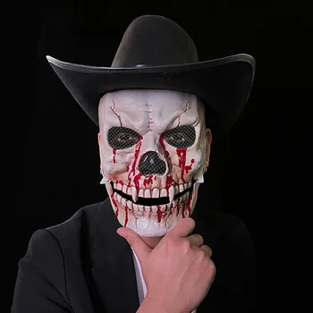 Noi De Halloween Simulare Gura Masca Craniu De Plastic Rochie De Până Elemente De Recuzită Masca Horror Articole De Acoperit Capul