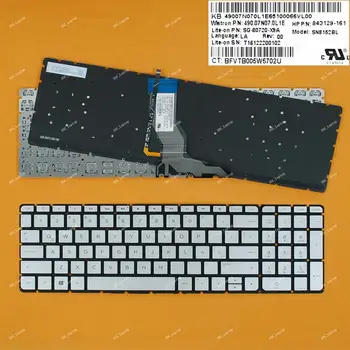 Noi latină spaniolă Teclado Tastatura Pentru HP Pavilion 17-AB 17-ab000 17-ab001ns 17-ab002ns Laptop Argint cu iluminare din spate FARA Rama
