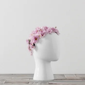 Nordic Abstract Creative Figura Umană Forma Capului Vaza De Flori De Nunta De Moda Home Decor Modern Porțelan Vaze Ceramice Ornament
