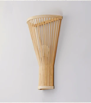 Nordic Bambus Lumini de Perete din Asia de Lemn în Stil Modern cu LED-uri Lampă de Perete pentru Living Loft Acasă Decor Modern corp de Iluminat Stil Chinezesc